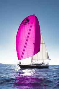 G-One on a Discovery 55 (Kemp Sails)