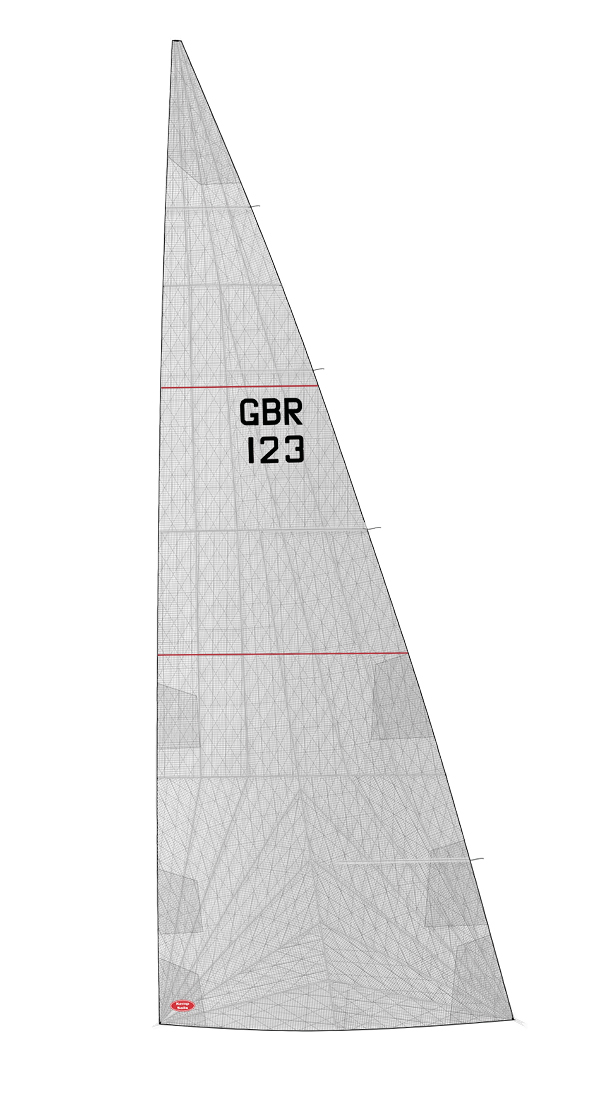 Radial-Cut Laminate Racing Mainsail